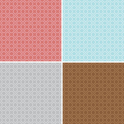 Intricate Tracery Patterns - Set vector image
