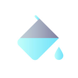 Paint bucket tool flat gradient color ui icon vector