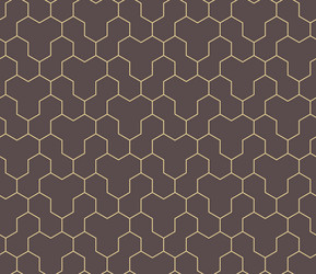 Seamless abstract pattern with hexagonal vector