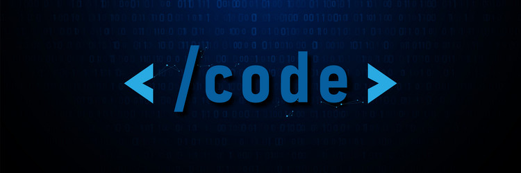futuristic coding and programming concept vector image