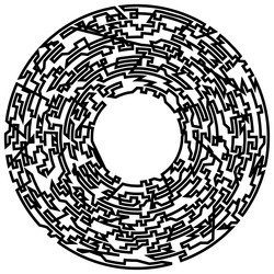 geometric random circular element abstract vector image