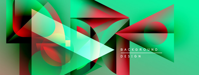 abstract geometric shapes overlap creating vector image