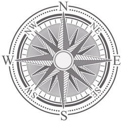 Classic Compass Rose Vector Image