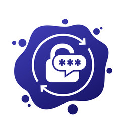 password reset icon for apps and web vector image