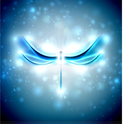 Abstract dragonfly vector