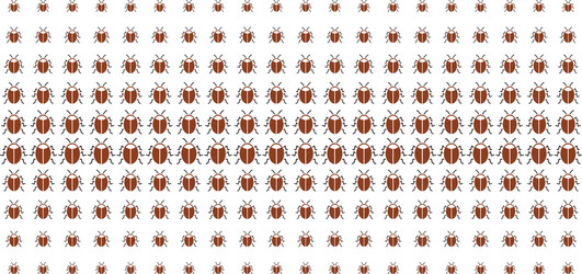 bug shape halftone array vector image