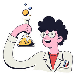 Scientist boy cartoon high quality Royalty Free Vector Image Scientist boy cartoon high quality Royalty Free Vector Image