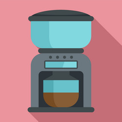 Coffee machine icon flat style vector