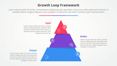 growth loop framework infographic concept vector image