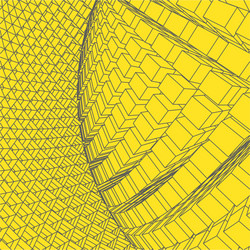 abstract 3d illuminated distorted mesh sphere vector image