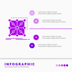 Data framework app cluster complex infographics vector