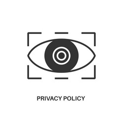 Privacy policy icon vector