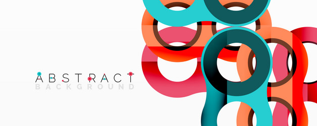 abstract design features overlapping colorful vector image
