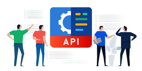 api application programming interface concept vector