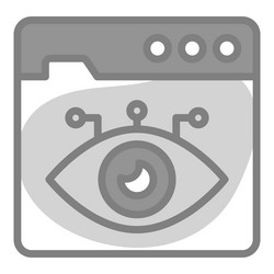 Web vision icon user interface as a simple sign vector