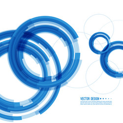 abstract background with overlapping circles vector image