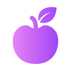 apple gradient universal icon ui ux element sign vector image