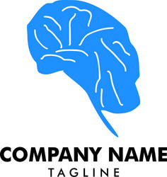 Brain logo design template Royalty Free Vector Image