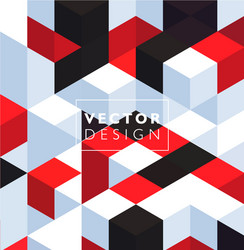 Abstract Color Cube Grid Pattern vector image