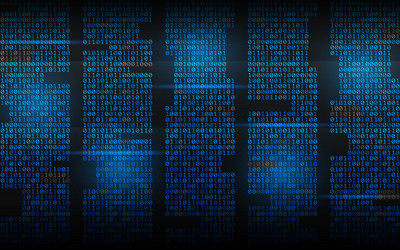 Binary Code Matrix Abstract vector