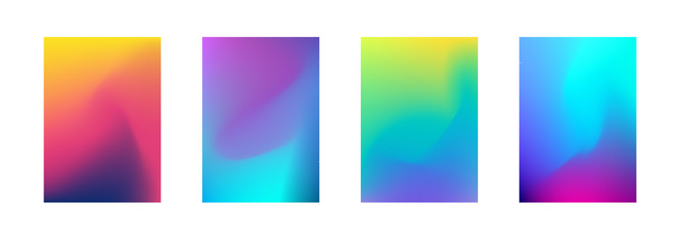 Gradient Color Set - Abstract Backgrounds vector