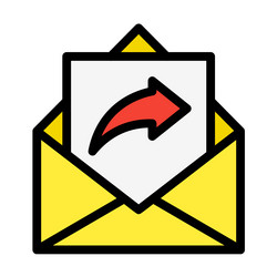 send data icon design vector image