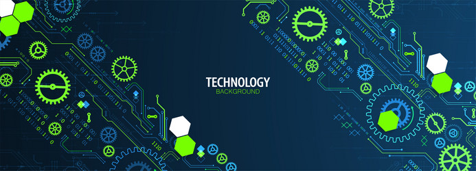 abstract technology concept computer code vector image