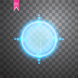 Neon target isolated game interface element vector