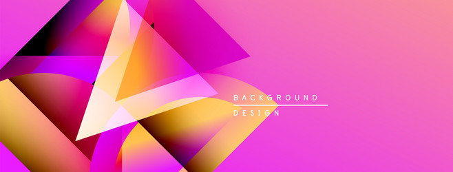 abstract geometric shapes overlap creating vector image