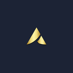Triangle shape logo Royalty Free Vector Image - VectorStock