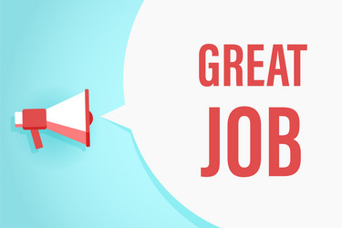 flat megaphone with speech bubble and phrase vector image