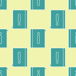 green user manual icon isolated seamless pattern vector image