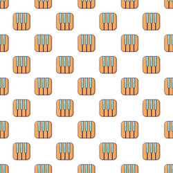 piano keys pattern seamless vector image