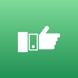 pointing hand icon finger pointer touch vector image