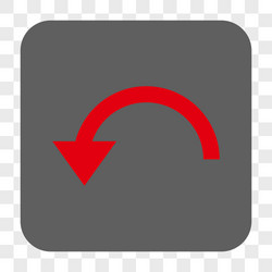 rotate ccw rounded square button vector image