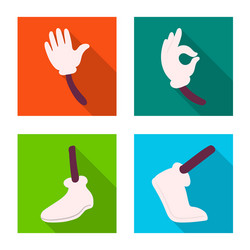 Isolated object animation and gestures icon vector