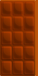 Chocolate bar icon cartoon style vector