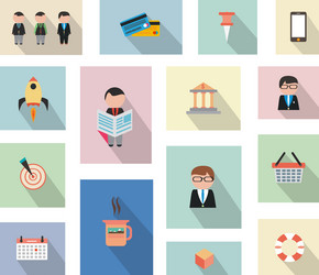flat style ui icons to use for your business vector image