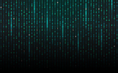 Matrix Binary Code Falling vector image
