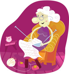Old lady Royalty Free Vector Image - VectorStock
