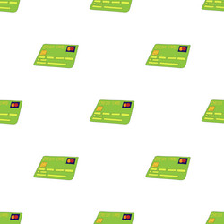 Green credit card pattern seamless vector