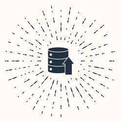grey server data web hosting icon isolated vector image