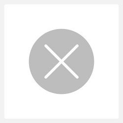 Active reject button ui element template vector