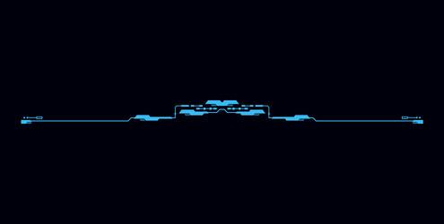 futuristic high tech frame for interface gui game vector