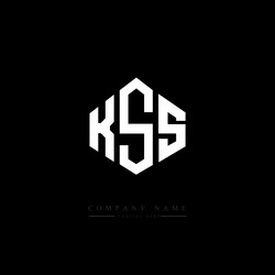 Kss letter logo design with polygon shape Vector Image
