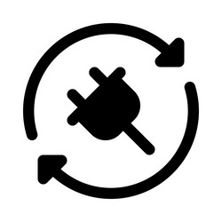 renew power cord for enhanced functionality vector image