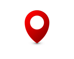 flat simple marker with map icon template design vector image