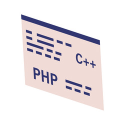 programming language web vector image