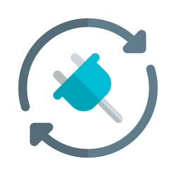 renew power cord for enhanced functionality vector image