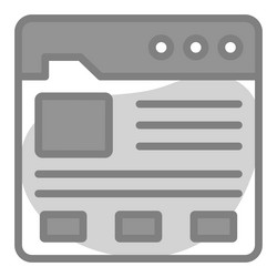 Web template icon user interface as a simple vector